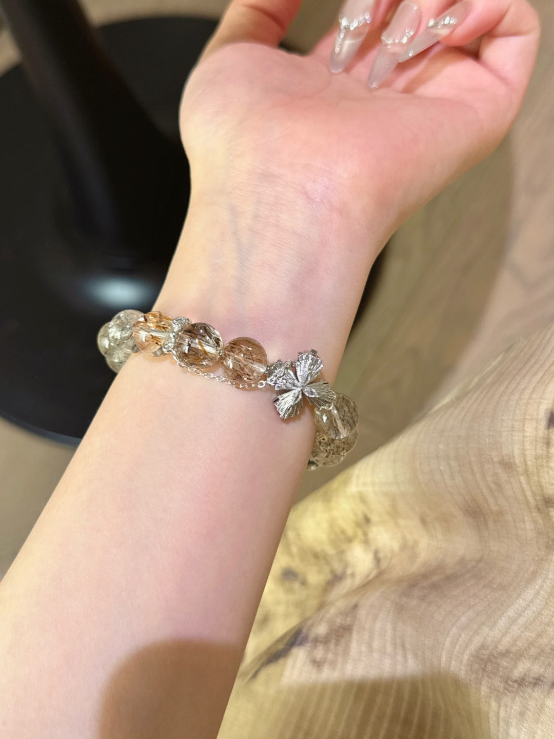 ▫️▪️ Black gold Chogokin butterfly bracelet